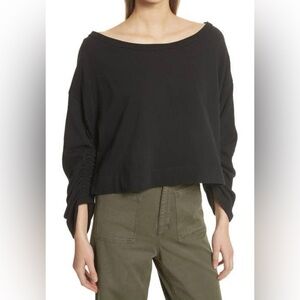 A.L.C. Ember Ruched Sleeve Sweatshirt (21)